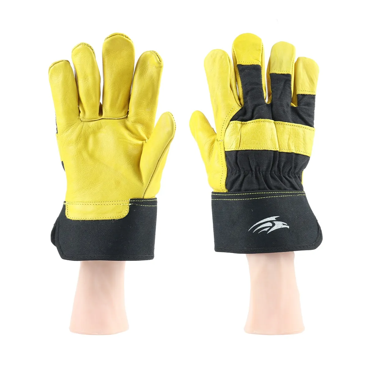 Perf Portia - Premium Soft Grain Rigger Gloves SAF018 — Gold